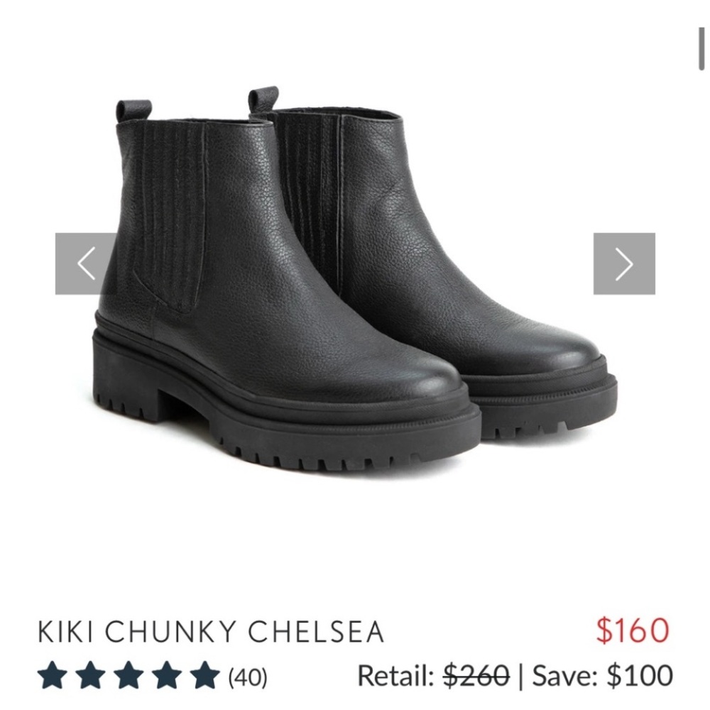 Portland Leather “Patina” Chunky Chelsea Boots